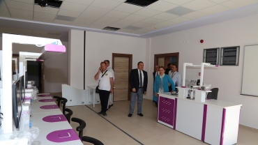 YÖKAK Komisyonu Başkan ve Üyeleri Üniversitemizde açılacak olan Diş Hekimliği Fakültesi Hastanesi'ne ziyarette bulundular